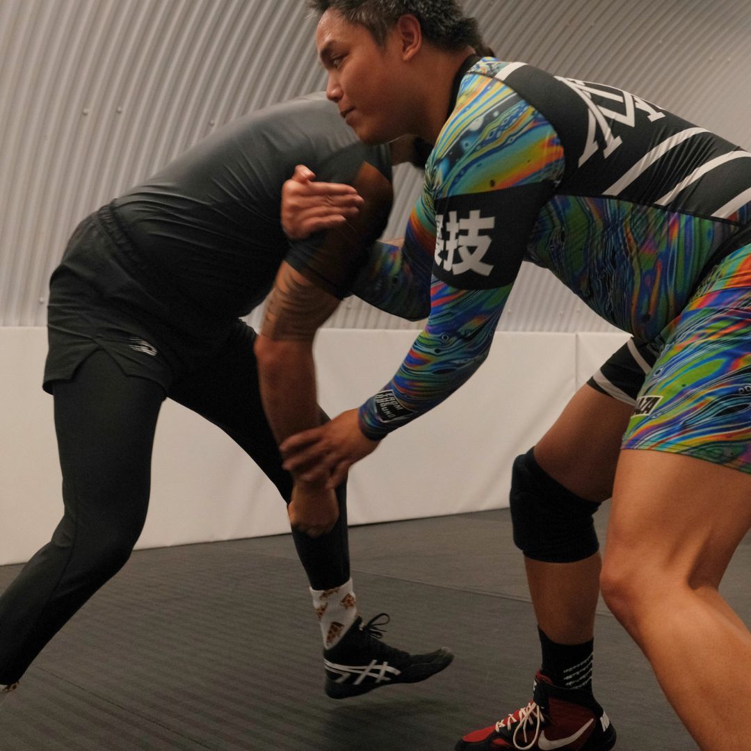 Olympic wrestling session